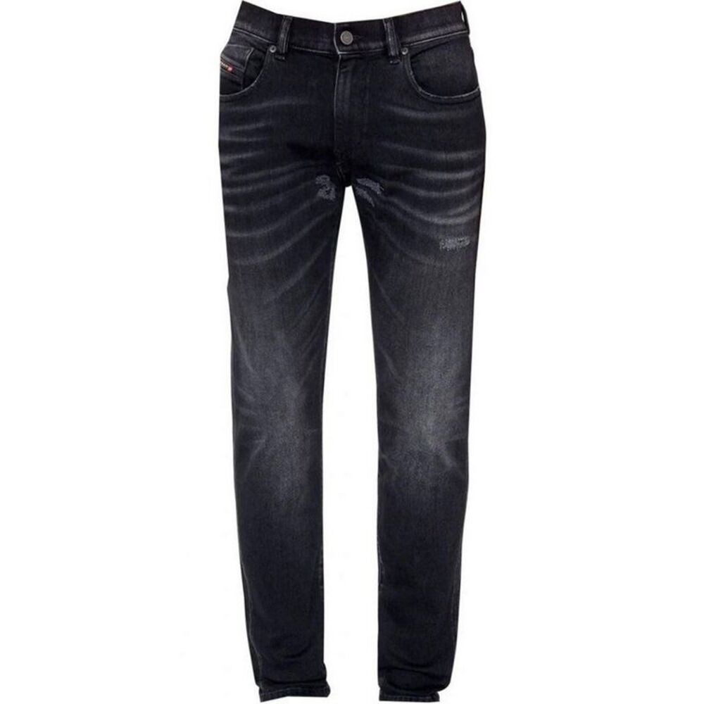 Diesel Mens D-Strukt Torn Reinforced Jeans / Black